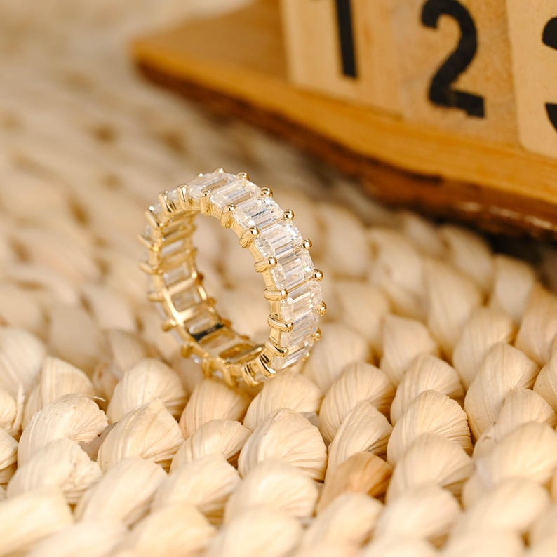 Marquise Cut Cluster Styled Lab Grown Wedding Band