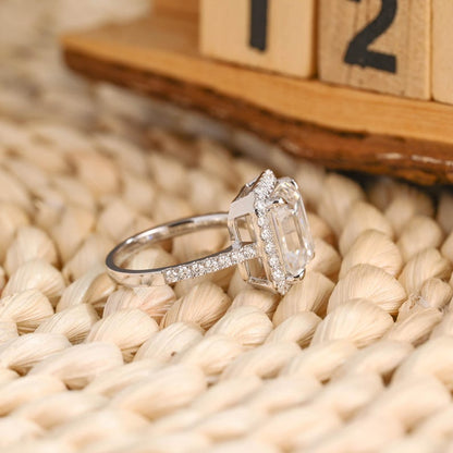 Marquise Cut Cluster Styled Lab Grown Diamond Engagement Ring