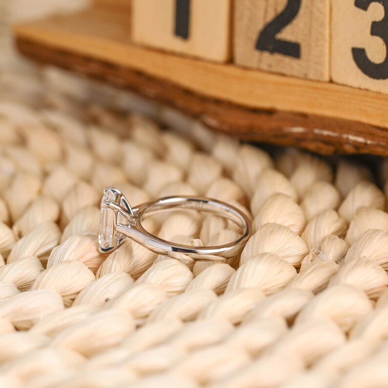 Marquise Cut Cluster Styled Lab Grown Diamond Engagement Ring