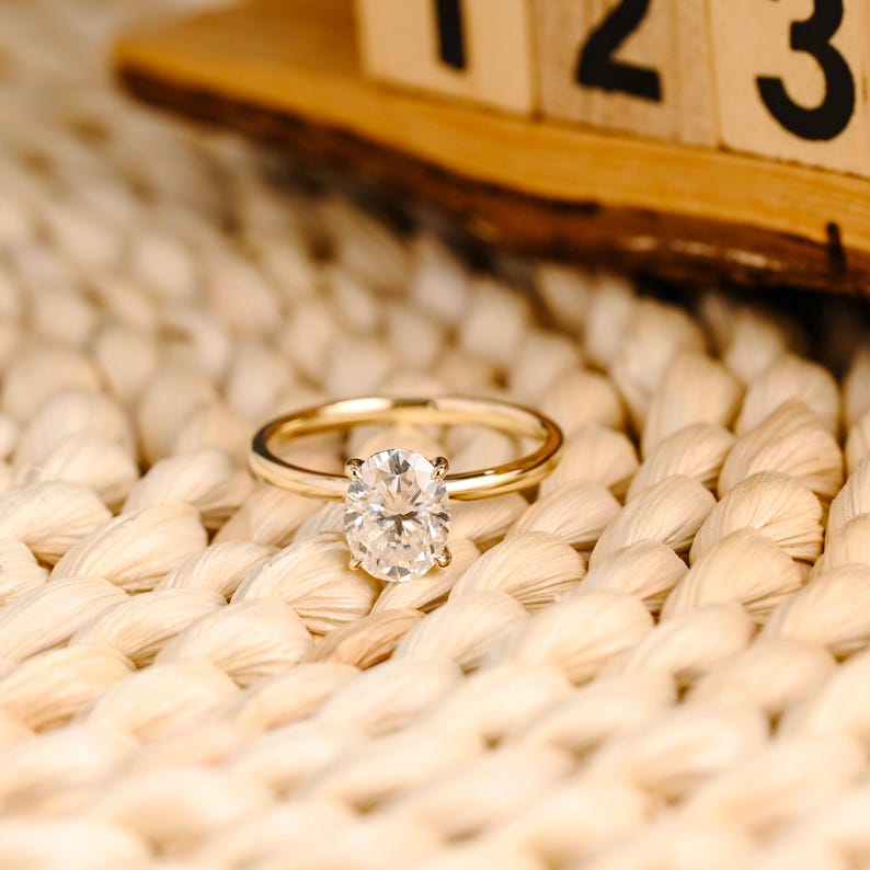 Marquise Cut Cluster Styled Lab Grown Diamond Engagement Ring