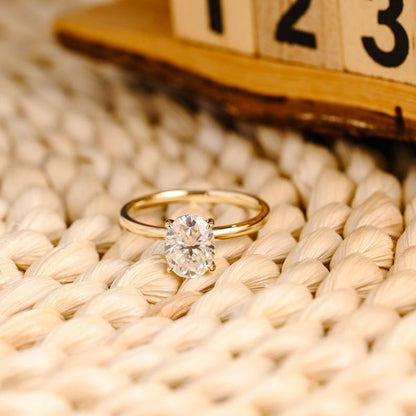 Marquise Cut Cluster Styled Lab Grown Diamond Engagement Ring
