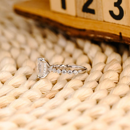 Marquise Cut Cluster Styled Lab Grown Diamond Engagement Ring
