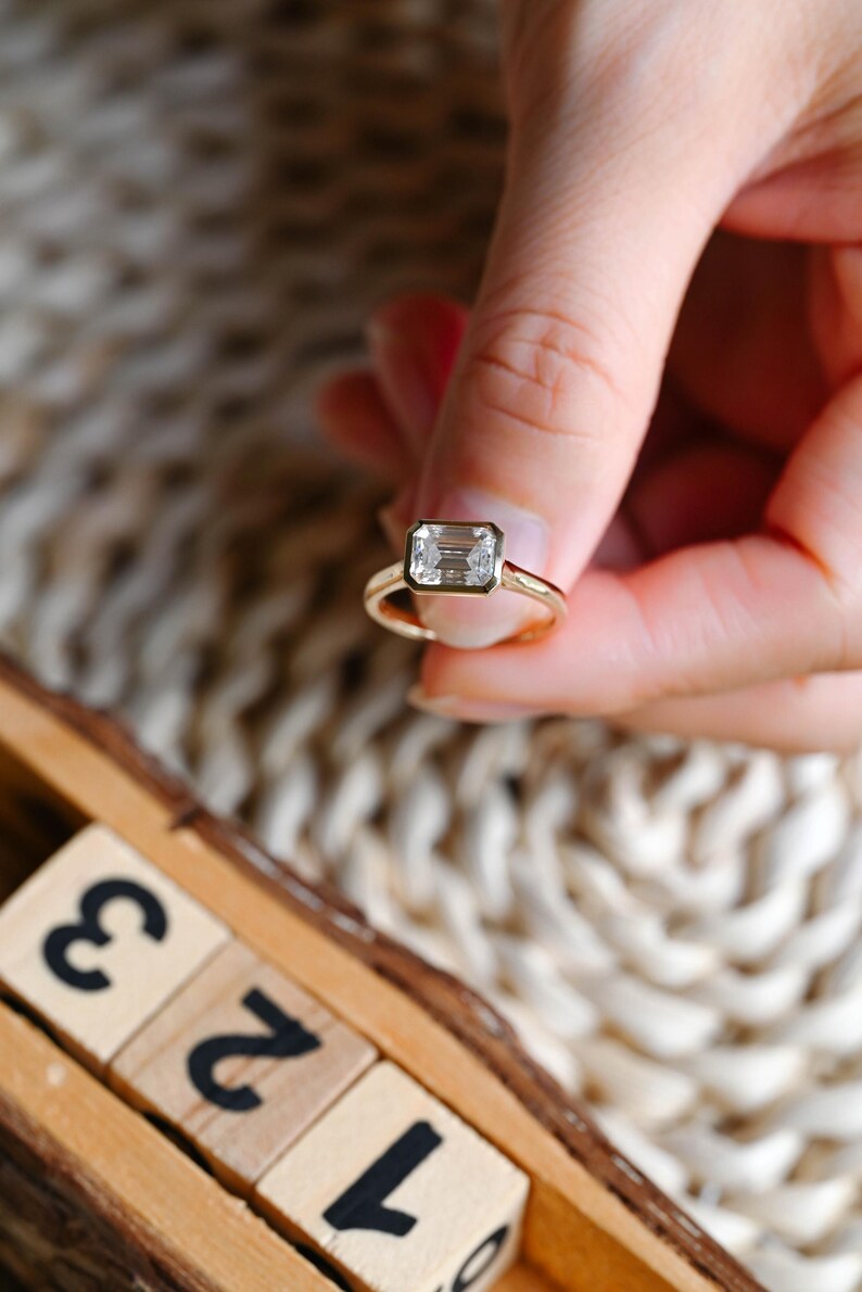 Marquise Cut Cluster Styled Lab Grown Diamond Engagement Ring