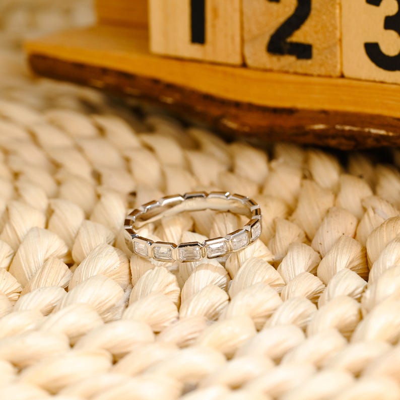 Marquise Cut Cluster Styled Lab Grown Wedding Band
