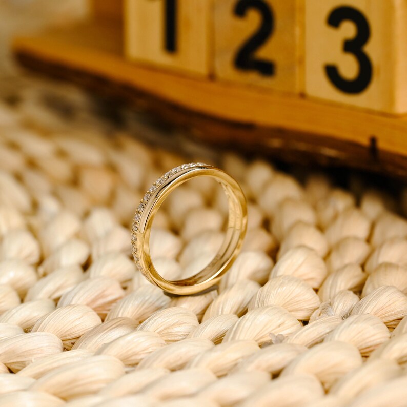 Marquise Cut Cluster Styled Lab Grown Wedding Band