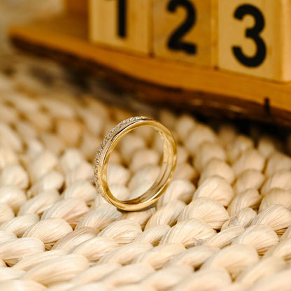 Marquise Cut Cluster Styled Lab Grown Wedding Band