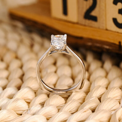 Marquise Cut Cluster Styled Lab Grown Diamond Engagement Ring