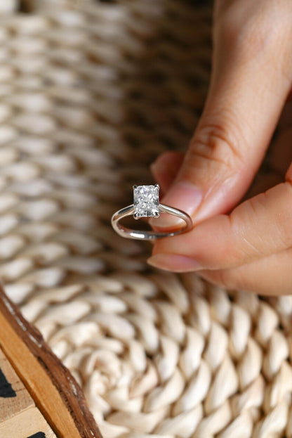 Marquise Cut Cluster Styled Lab Grown Diamond Engagement Ring