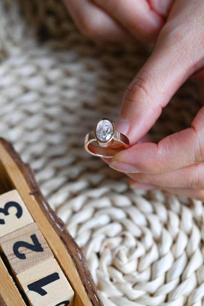 Marquise Cut Cluster Styled Lab Grown Diamond Engagement Ring