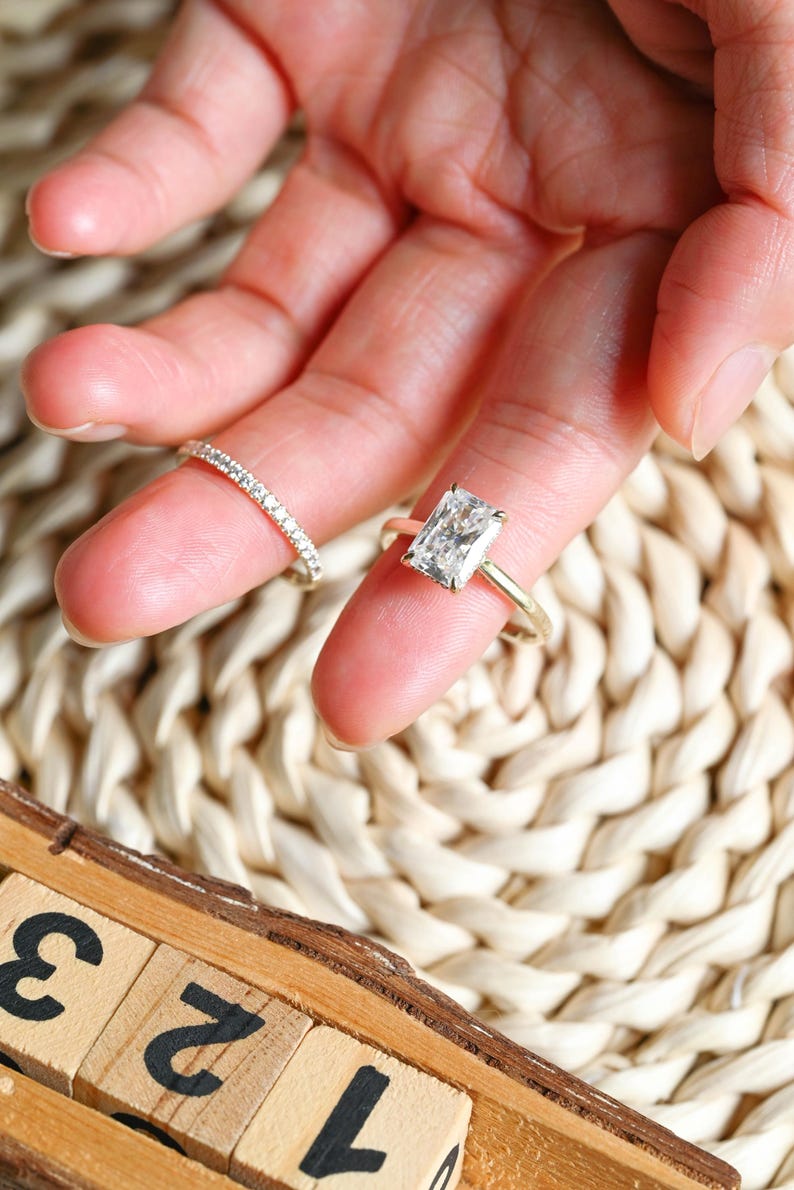 Marquise Cut Cluster Styled Lab Grown Diamond Bridal Ring Set