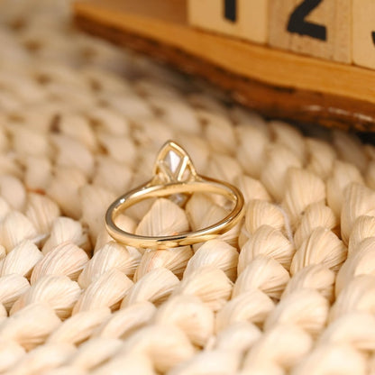 Marquise Cut Cluster Styled Lab Grown Diamond Engagement Ring