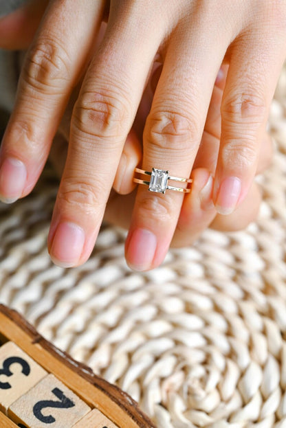 Marquise Cut Cluster Styled Lab Grown Diamond Engagement Ring