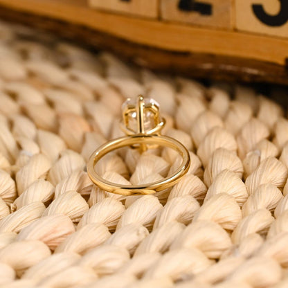 Marquise Cut Cluster Styled Lab Grown Diamond Engagement Ring