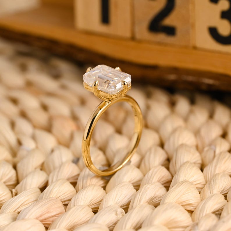 Marquise Cut Cluster Styled Lab Grown Diamond Engagement Ring