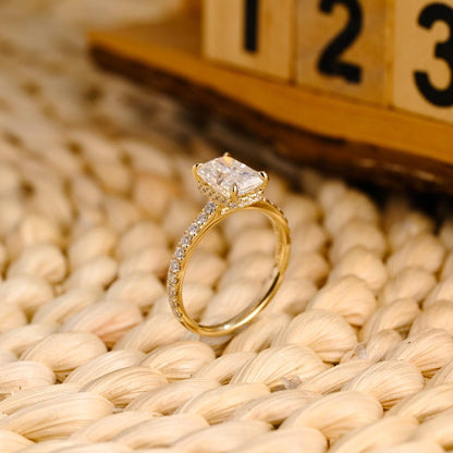 Marquise Cut Cluster Styled Lab Grown Diamond Engagement Ring