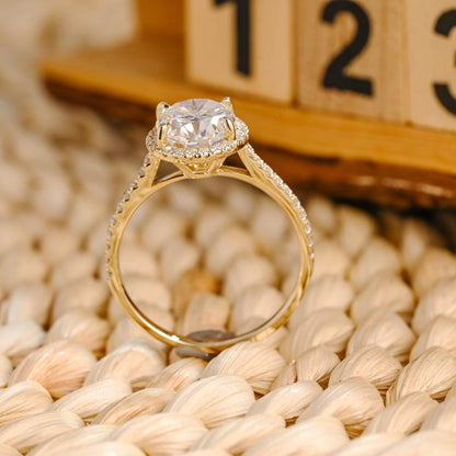 Marquise Cut Cluster Styled Lab Grown Diamond Engagement Ring