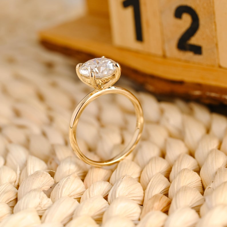 Marquise Cut Cluster Styled Lab Grown Diamond Engagement Ring