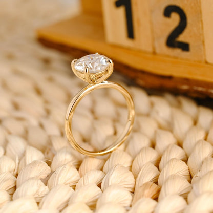 Marquise Cut Cluster Styled Lab Grown Diamond Engagement Ring