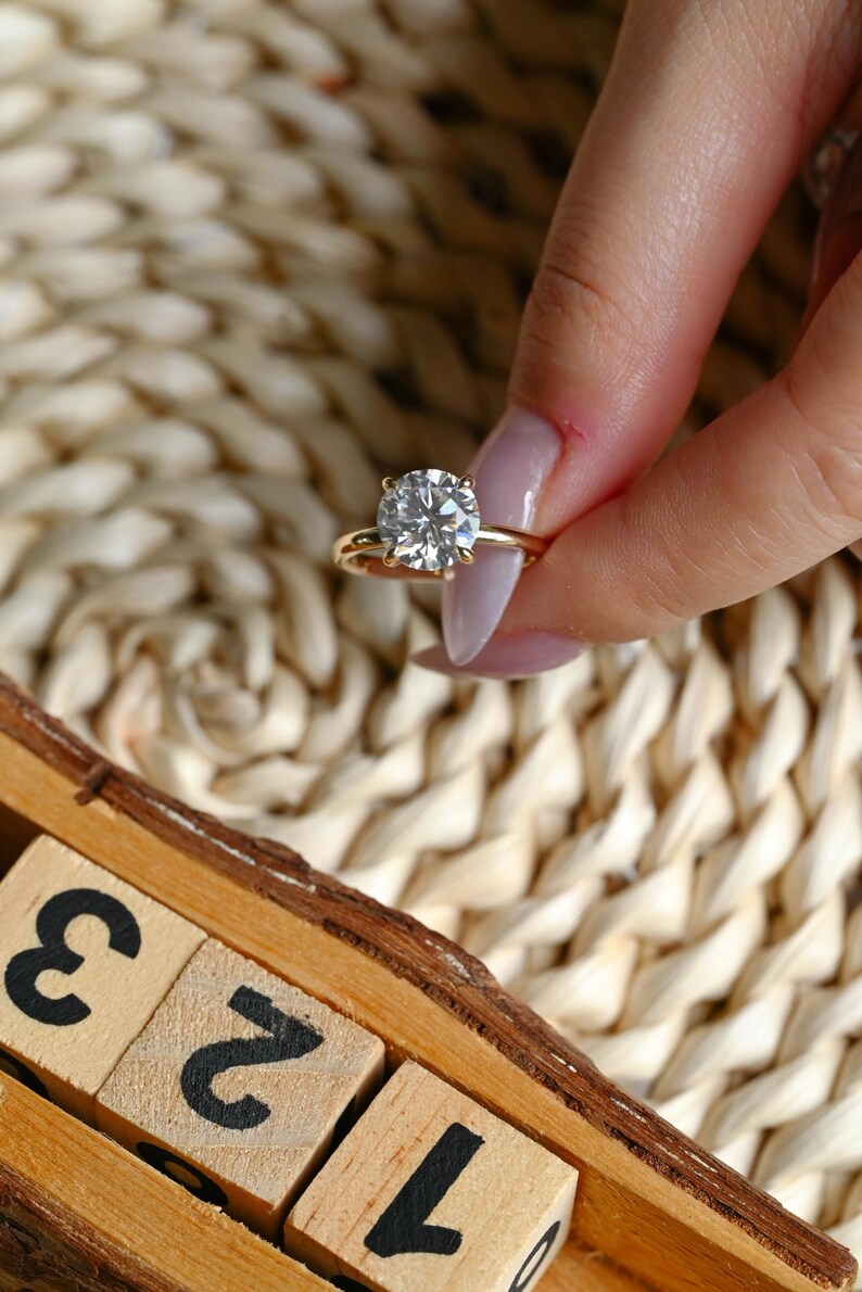 Marquise Cut Cluster Styled Lab Grown Diamond Engagement Ring