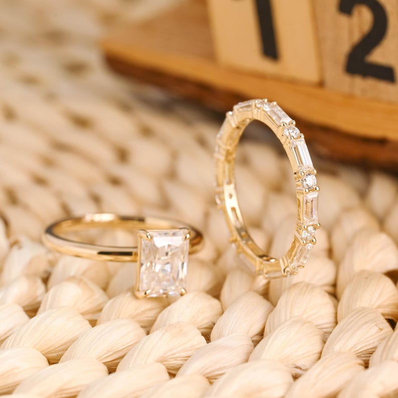Marquise Cut Cluster Styled Lab Grown Diamond Bridal Ring Set