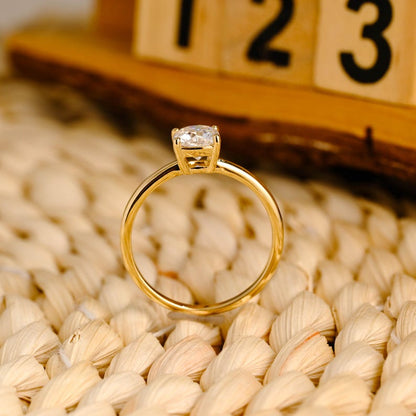 Marquise Cut Cluster Styled Lab Grown Diamond Engagement Ring