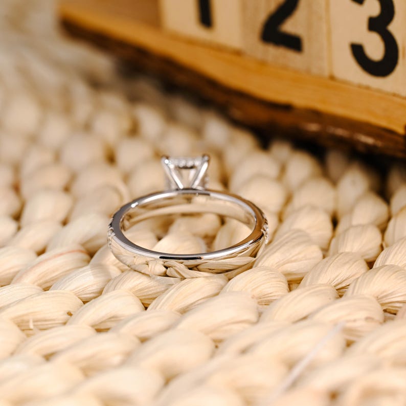 Marquise Cut Cluster Styled Lab Grown Diamond Engagement Ring
