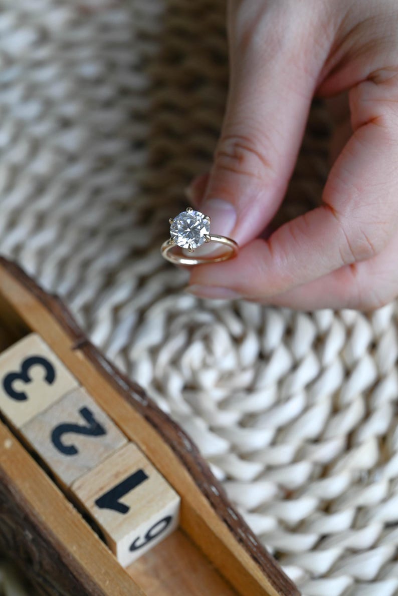 Marquise Cut Cluster Styled Lab Grown Diamond Engagement Ring