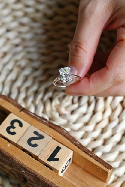 Marquise Cut Cluster Styled Lab Grown Diamond Engagement Ring
