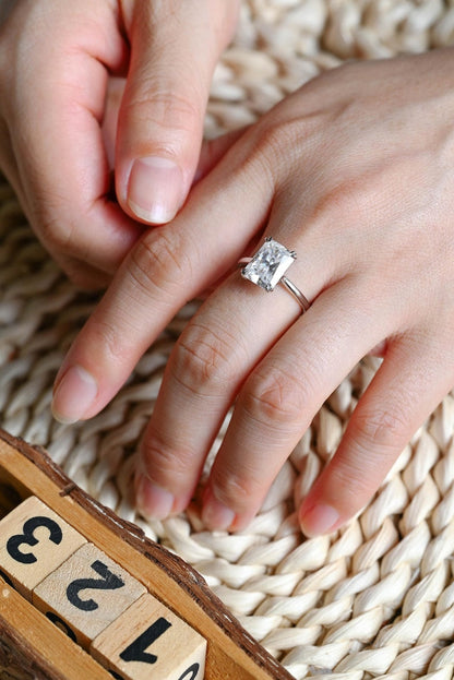 Marquise Cut Cluster Styled Lab Grown Diamond Engagement Ring