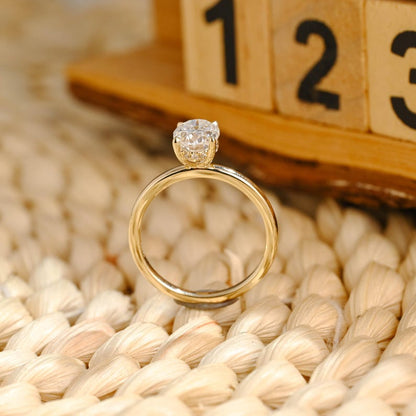 Marquise Cut Cluster Styled Lab Grown Diamond Engagement Ring
