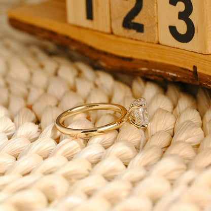 Marquise Cut Cluster Styled Lab Grown Diamond Engagement Ring