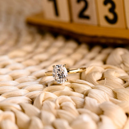 Marquise Cut Cluster Styled Lab Grown Diamond Engagement Ring