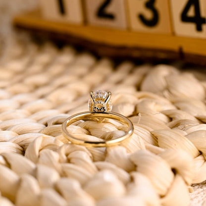 Marquise Cut Cluster Styled Lab Grown Diamond Engagement Ring