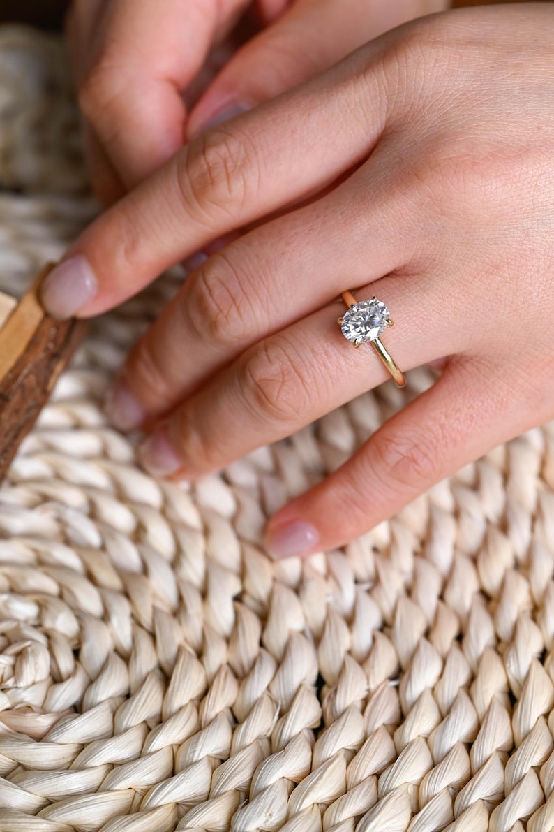Marquise Cut Cluster Styled Lab Grown Diamond Engagement Ring