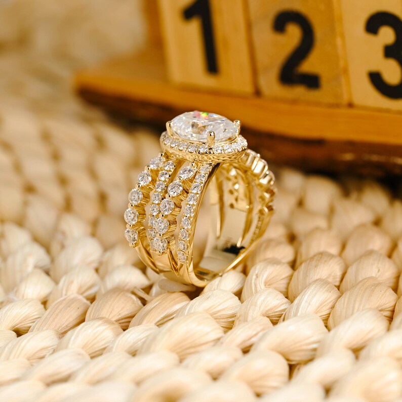 Marquise Cut Cluster Styled Lab Grown Diamond Engagement Ring
