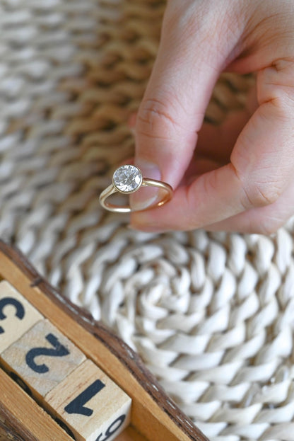Marquise Cut Cluster Styled Lab Grown Diamond Engagement Ring