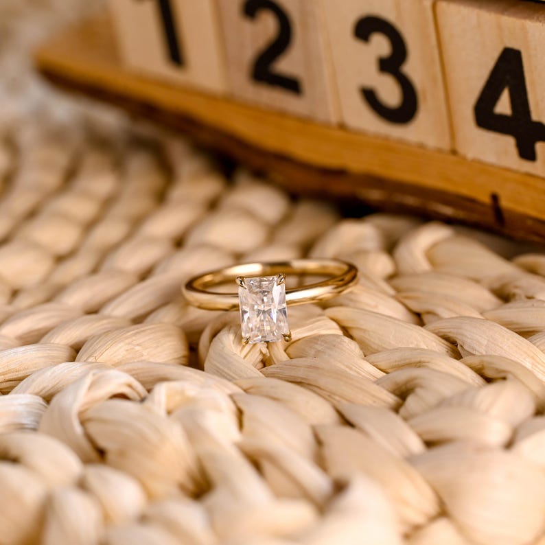 Marquise Cut Cluster Styled Lab Grown Diamond Engagement Ring