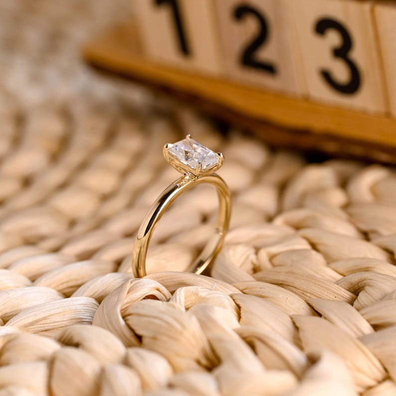 Marquise Cut Cluster Styled Lab Grown Diamond Engagement Ring