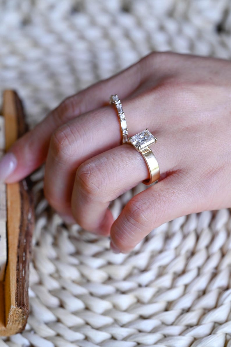 Marquise Cut Cluster Styled Lab Grown Diamond Bridal Ring Set