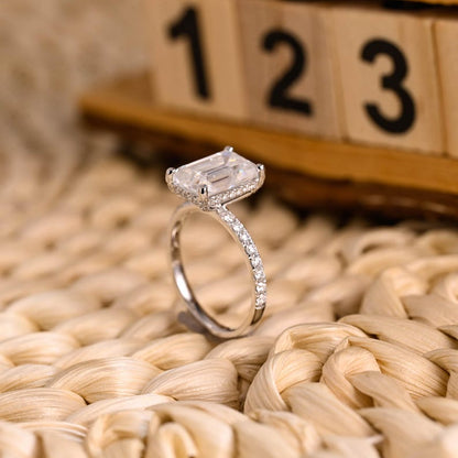 Marquise Cut Cluster Styled Lab Grown Diamond Engagement Ring