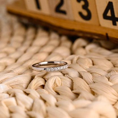 Marquise Cut Cluster Styled Lab Grown Wedding Band