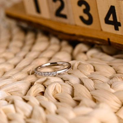 Marquise Cut Cluster Styled Lab Grown Wedding Band