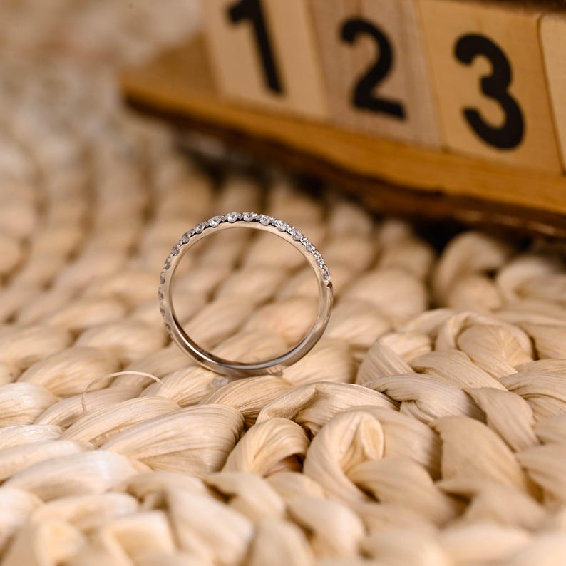 Marquise Cut Cluster Styled Lab Grown Wedding Band