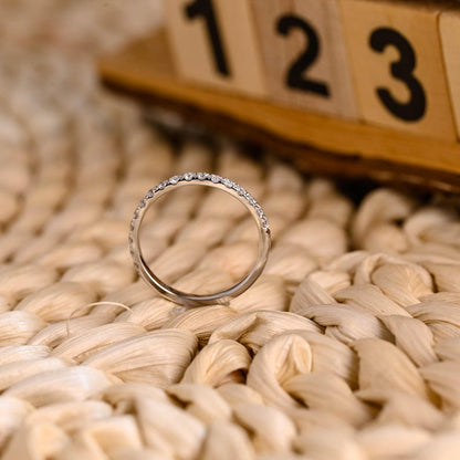 Marquise Cut Cluster Styled Lab Grown Wedding Band