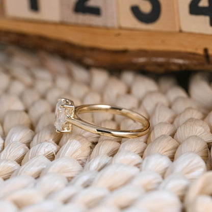 Marquise Cut Cluster Styled Lab Grown Diamond Engagement Ring