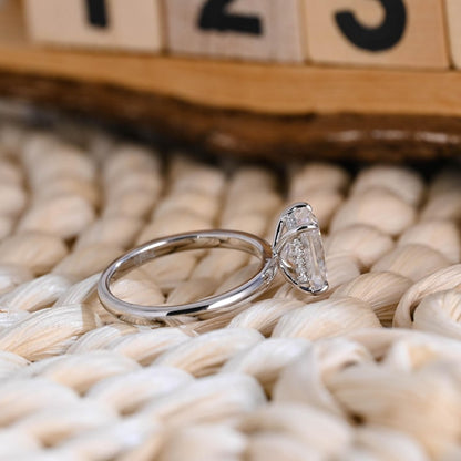 Marquise Cut Cluster Styled Lab Grown Diamond Engagement Ring