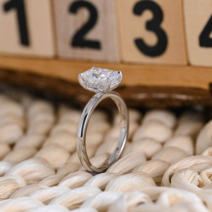 Marquise Cut Cluster Styled Lab Grown Diamond Engagement Ring