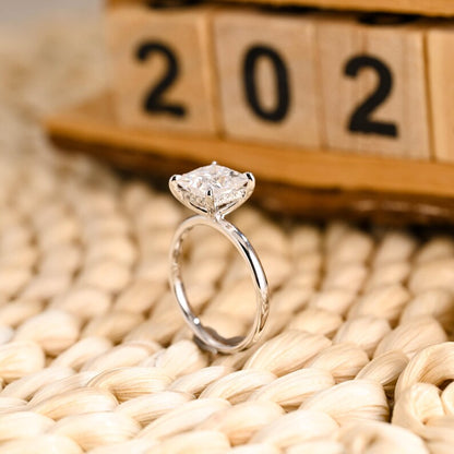 Marquise Cut Cluster Styled Lab Grown Diamond Engagement Ring