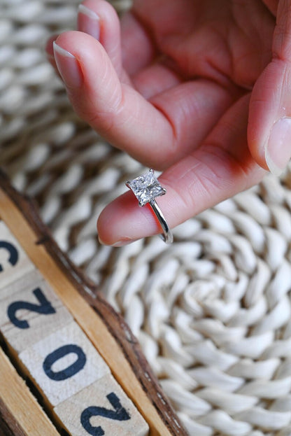 Marquise Cut Cluster Styled Lab Grown Diamond Engagement Ring
