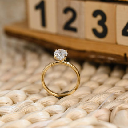 Marquise Cut Cluster Styled Lab Grown Diamond Engagement Ring